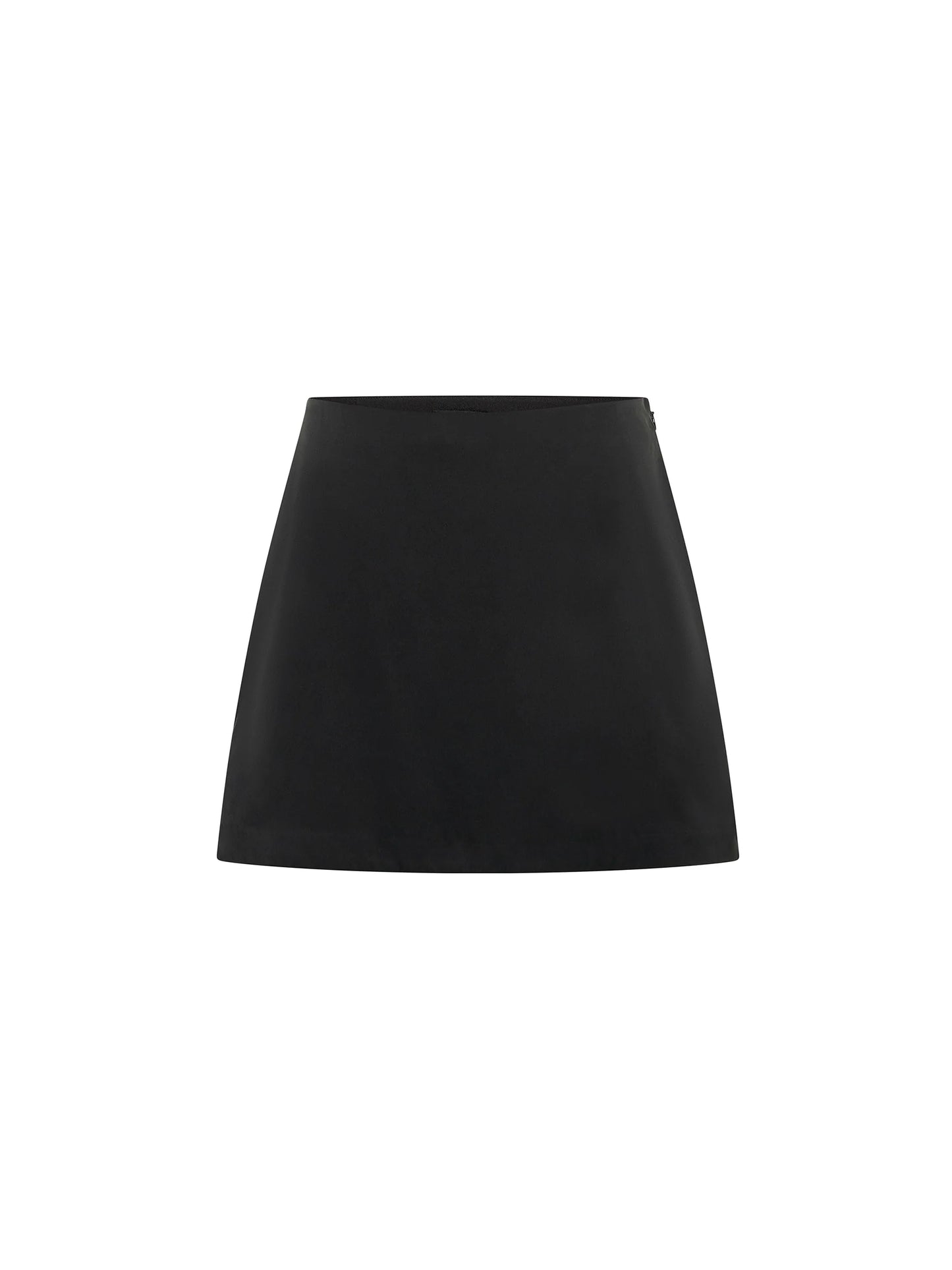 Silk Mini Skirt - Black