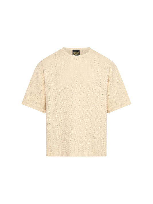 Knit Tee - Beige